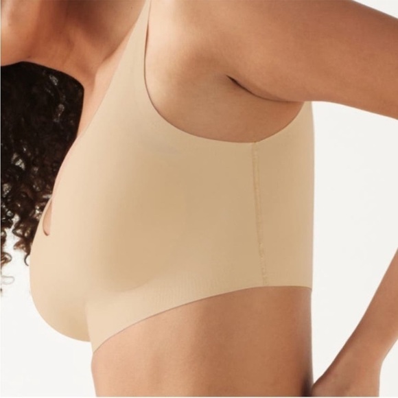 NWT True & Co True Body Boost V-Neck Push Up Bra Bralette Desert - Picture 2 of 7